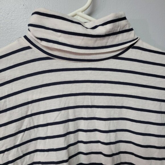 J Crew Turtle Neck Shirt Long Sleeve Striped Womens Small - Picture 3 of 7
